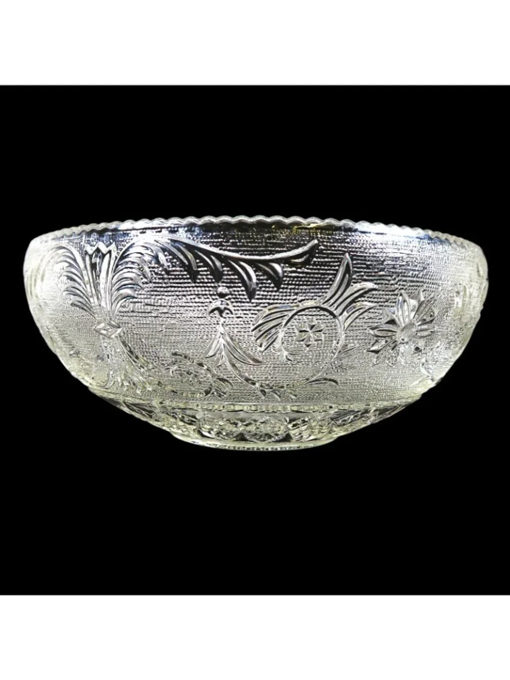Duncan & Miller Sandwich Glass Large 9.5-Inch Salad Bowl #41 Clear Elegant